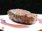 Rumpsteak na grilu Weber s malinovou omáčkou