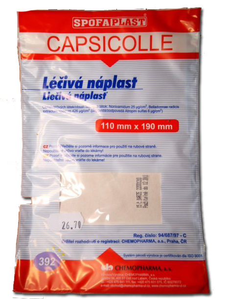 Capsicolle náplast  s kapsaicinem
