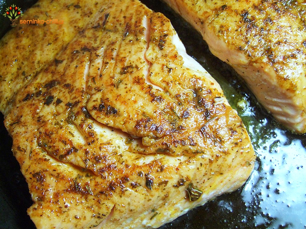 Pečený losos s Chipotle kořením