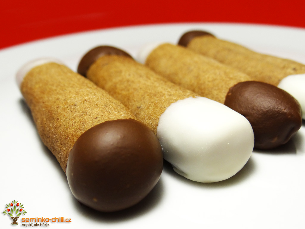 Čokoládové válečky s Bhut Jolokia kořením