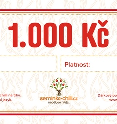 Dárkový poukaz 1000 Kč
