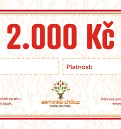 Dárkový poukaz 2000 Kč