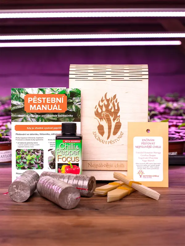 Dárkový BOX Začínám pěstovat nejpálivější chilli