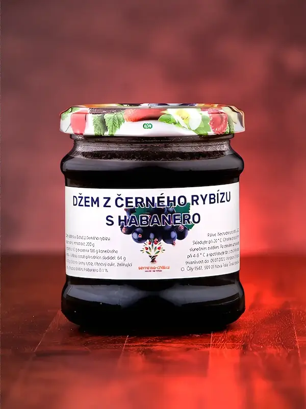 Džem z černého rybízu s Habanero