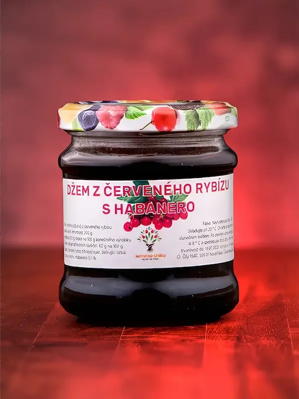 Džem z červeného rybízu s Habanero