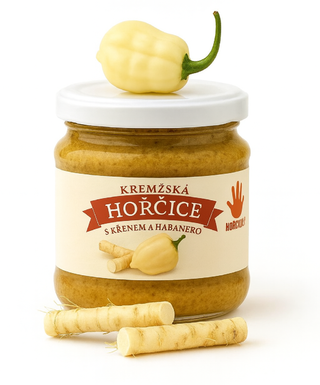Krémžská hořčice s křenem a Habanero
