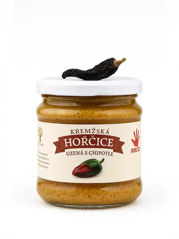 Kremžská hořčice uzená s Chipotle