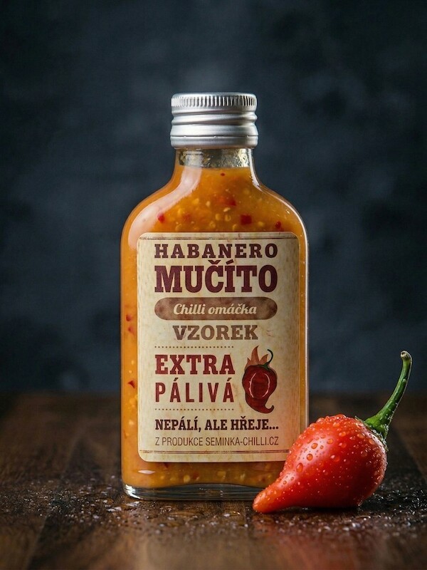 Omáčka Habanero Mučíto extra pálivá vzorek