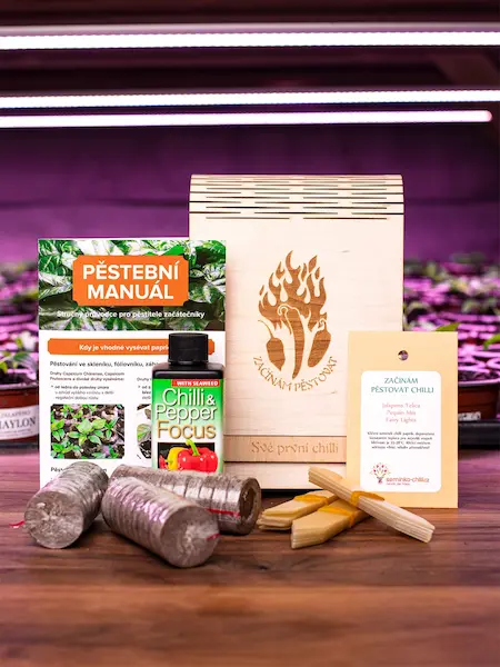 Dárkový BOX Začínám pěstovat své první chilli