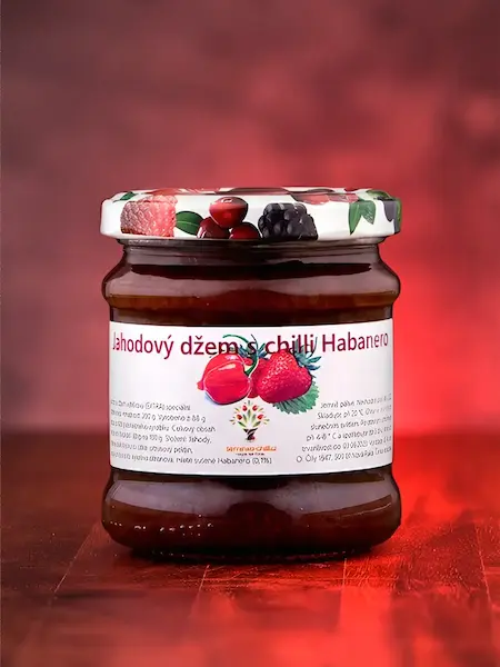 Jahodový extra džem s Habanero